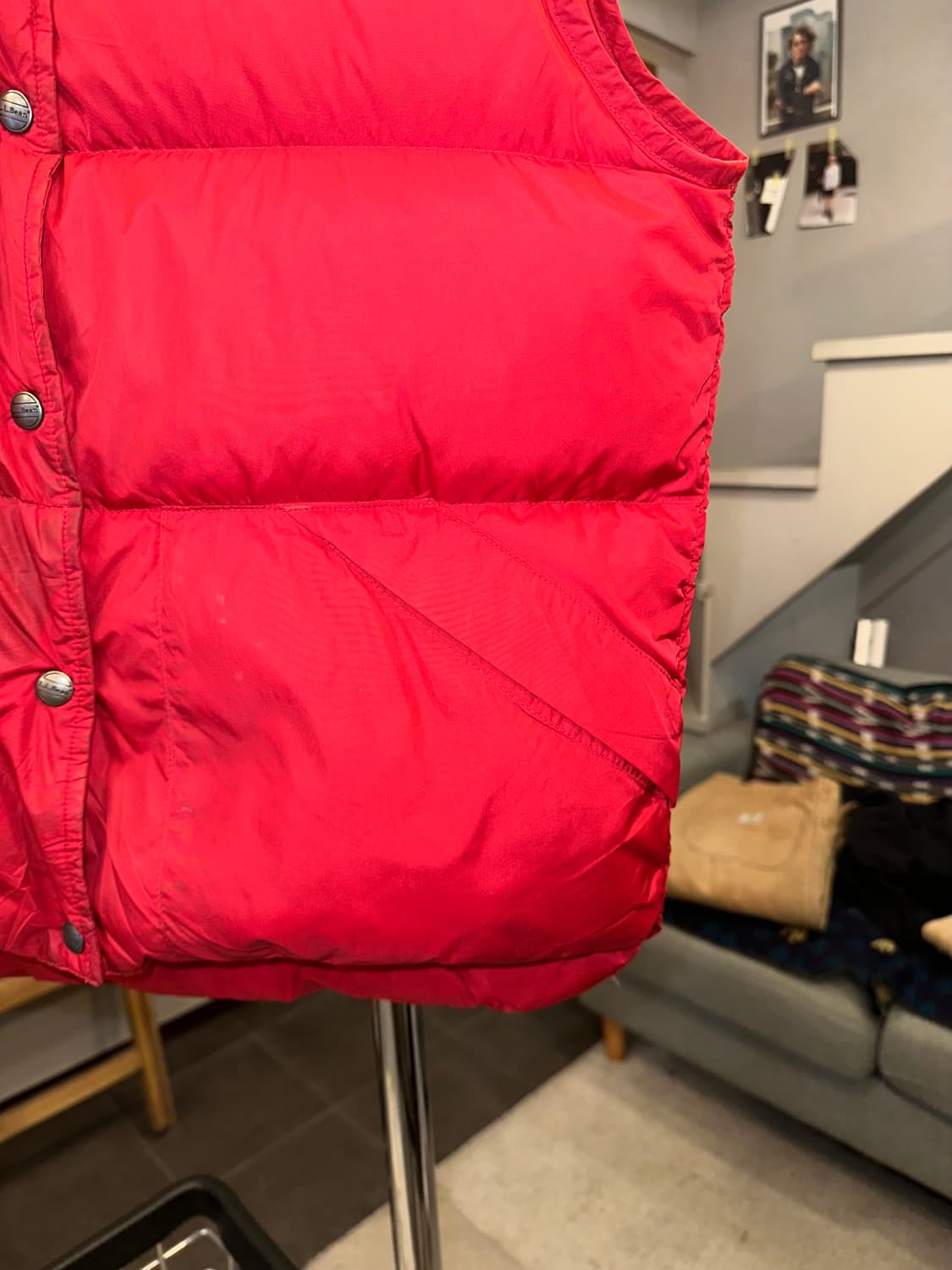 00’s LL Bean Red small logo vest 상품이미지6