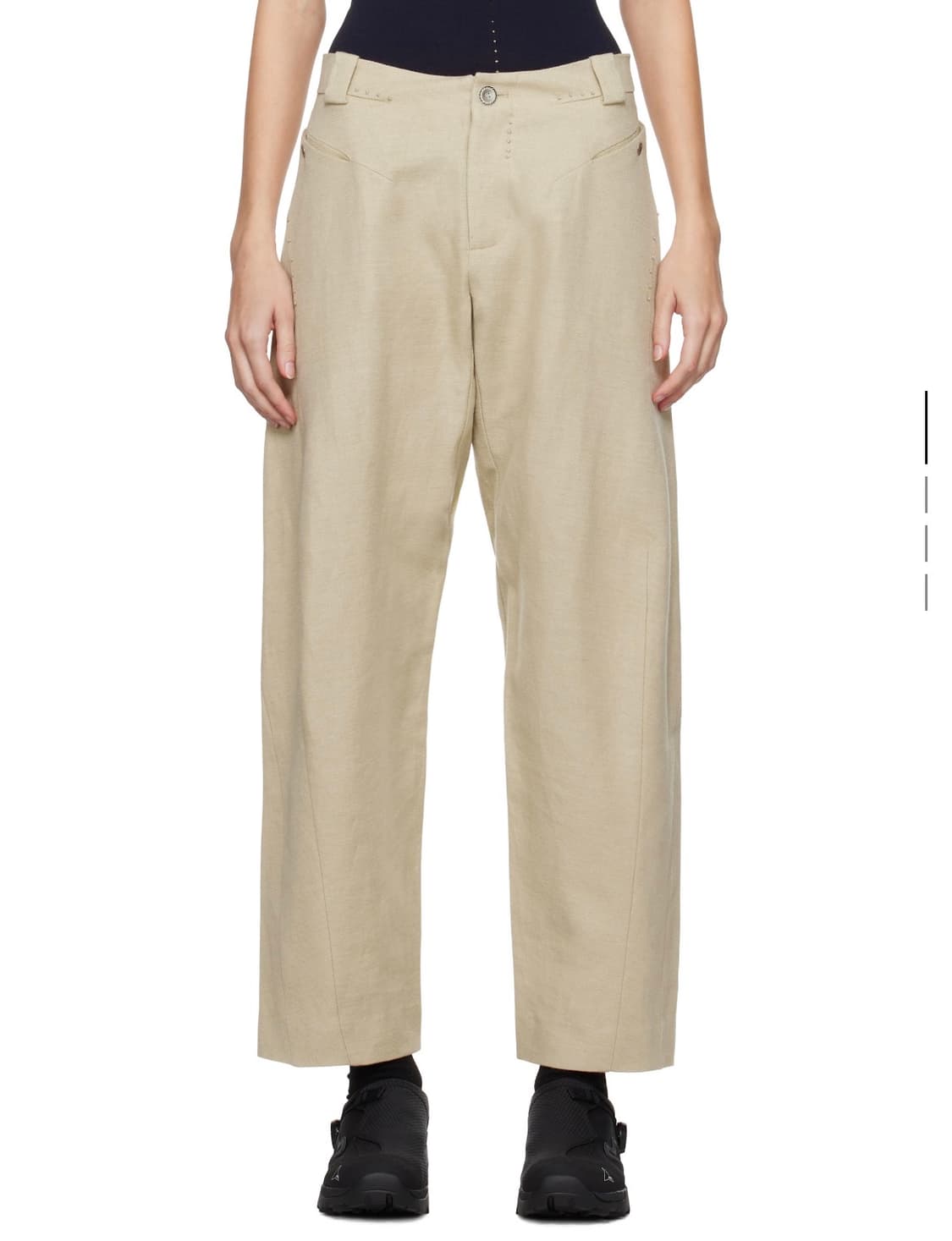 (2) 혜인서 24FW 벤트 트라우저 베이지 새상품 상품이미지3