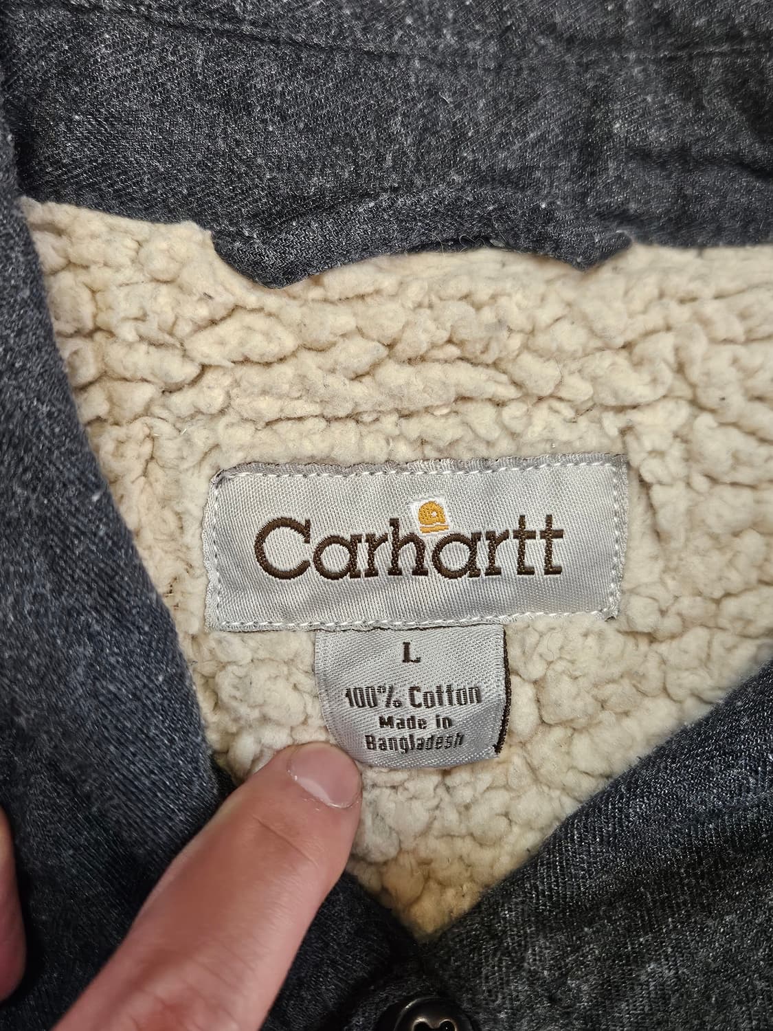 칼하트 리워크 셰르파 안감 데님셔츠 자켓 상품이미지3