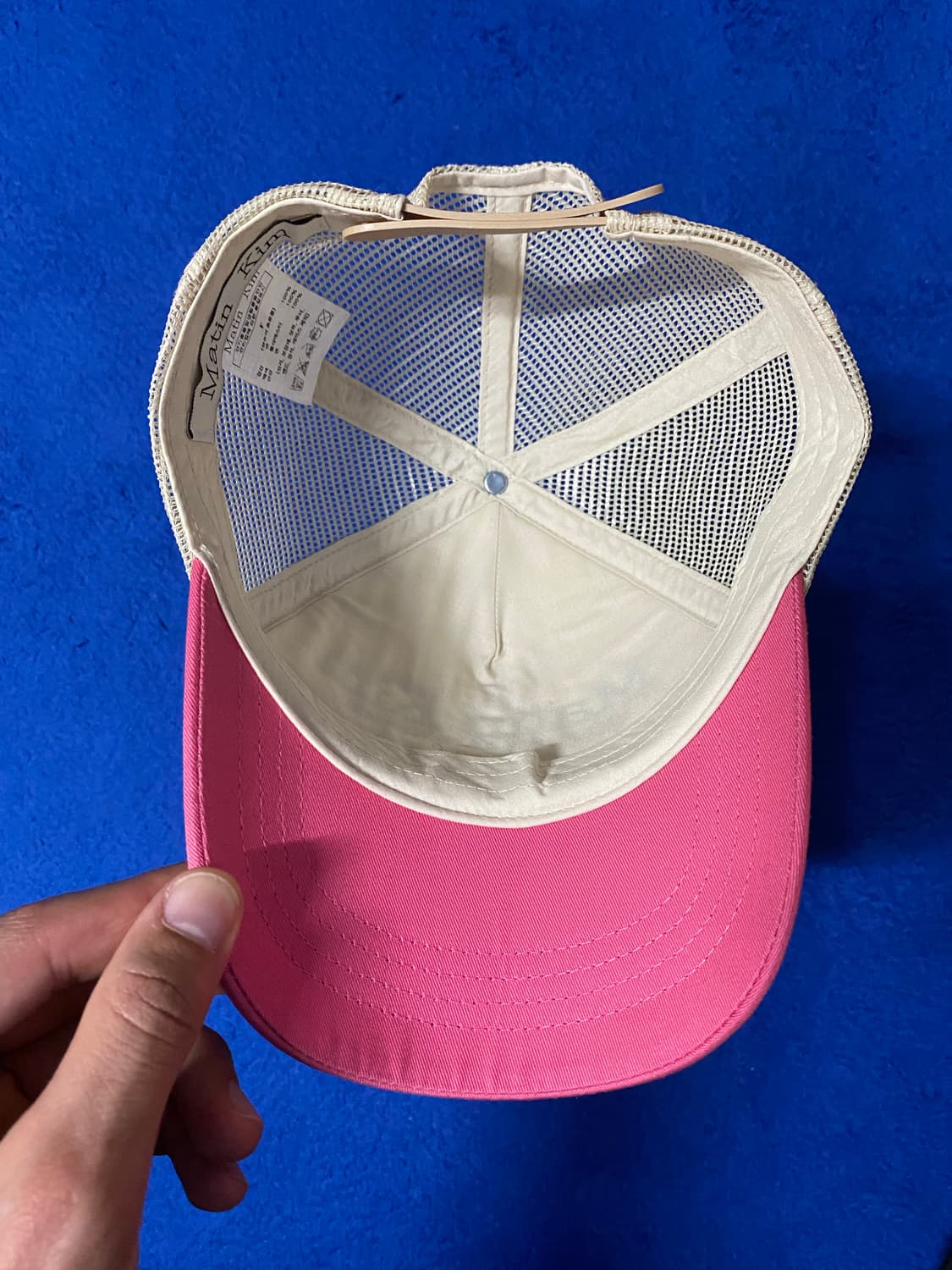 MatinKim 마뗑킴 헤리티지 트러커 볼캡 핑크 상품이미지4