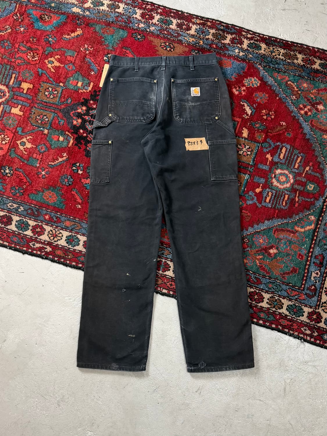 OG USA Made 칼하트 더블니 블랙 칼하트 B01 썩블니 상품이미지4