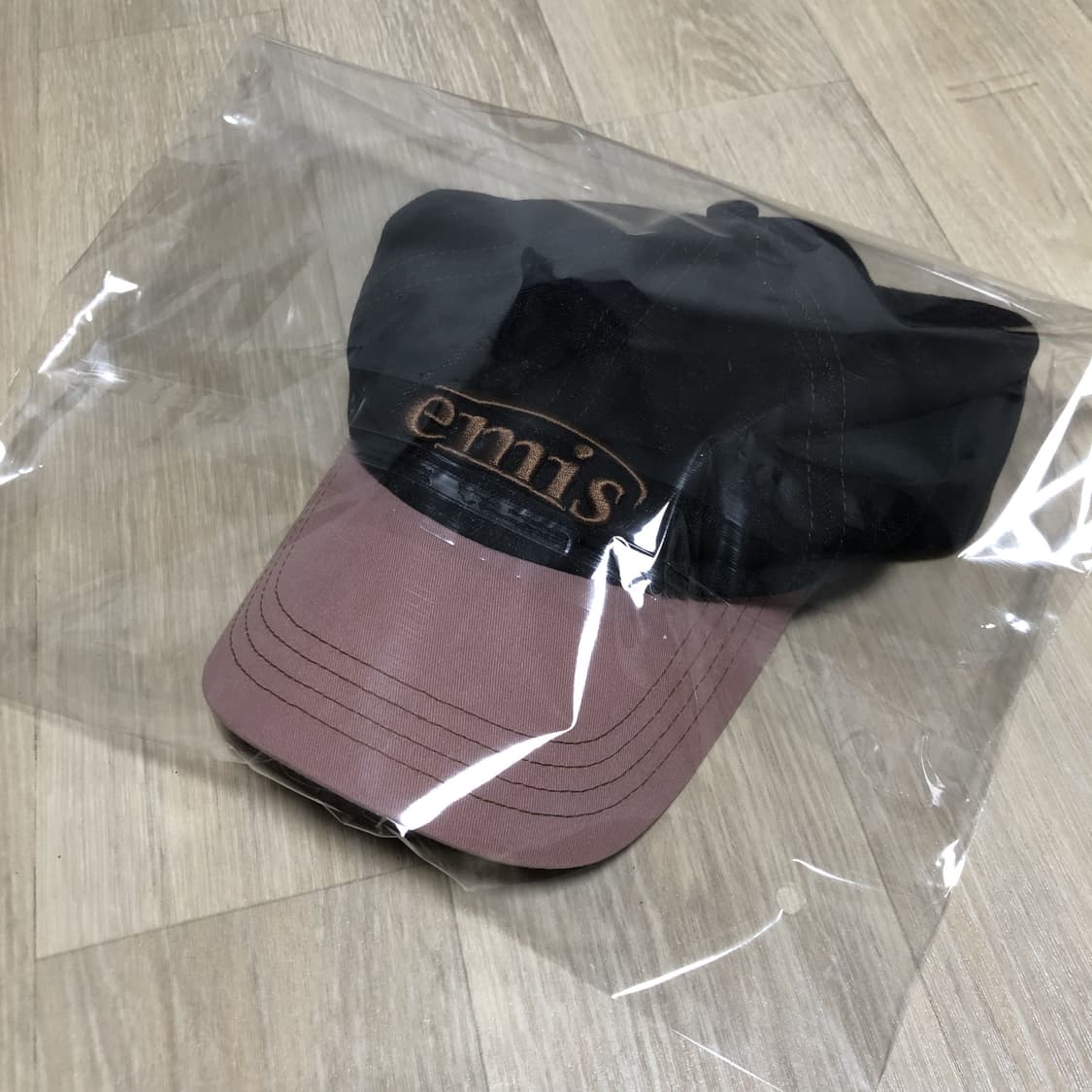 (OS) 이미스 EMIS 워시드 데님 볼캡 그레이 핑크 상품이미지10