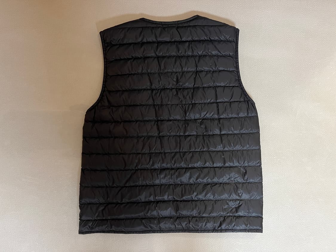 몽벨 수페리어 다운 라운드넥 800필 베스트 경량패딩(블랙) XL 상품이미지2