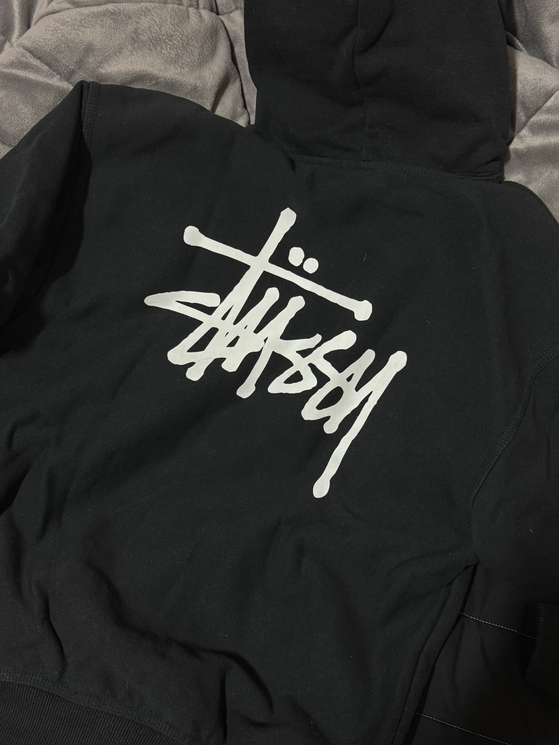 스투시 베이직 후드티 블랙 M 판매! 상품이미지4