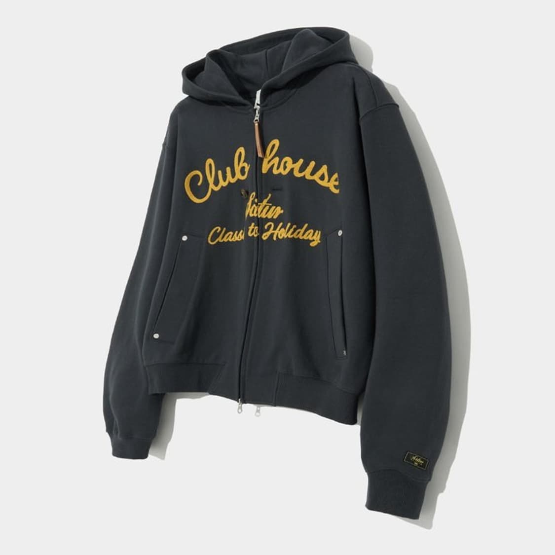 SATUR Club House Lettering Hoodie ZIp-Up 상품이미지1
