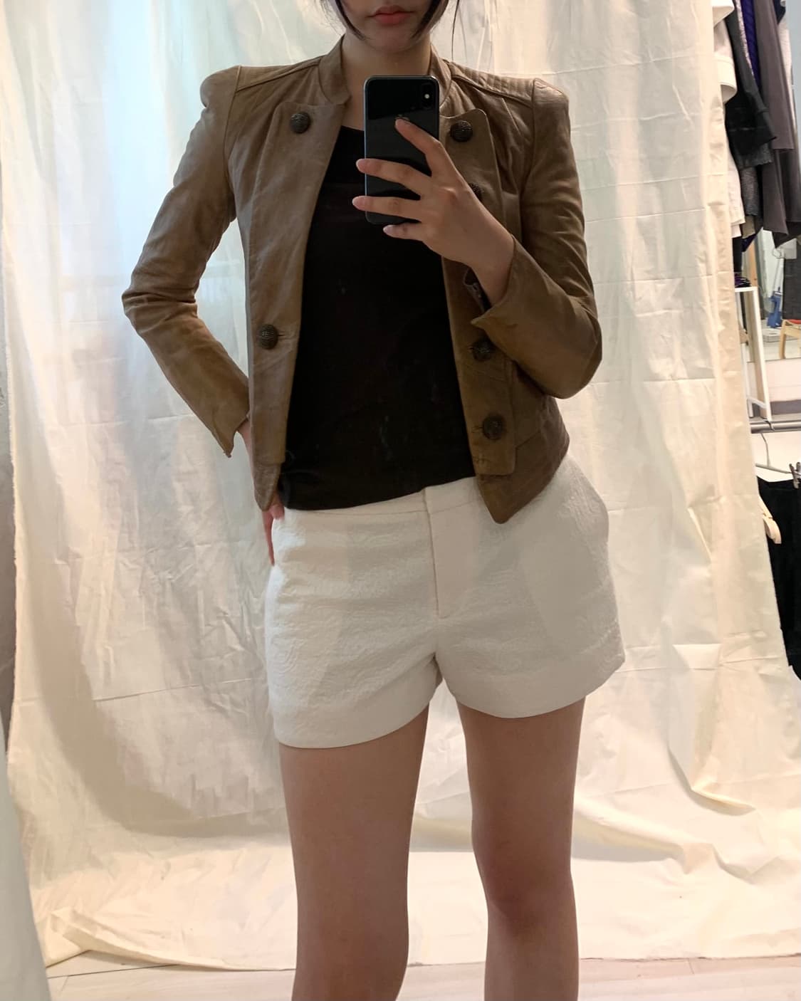 [Elizabeth and James] Jacquard short 상품이미지8