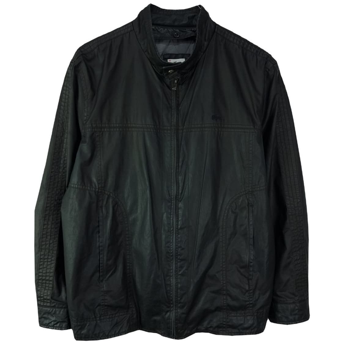 [라코스테] 로고 자수 코팅 집업 자켓 블랙 M19212 상품이미지2