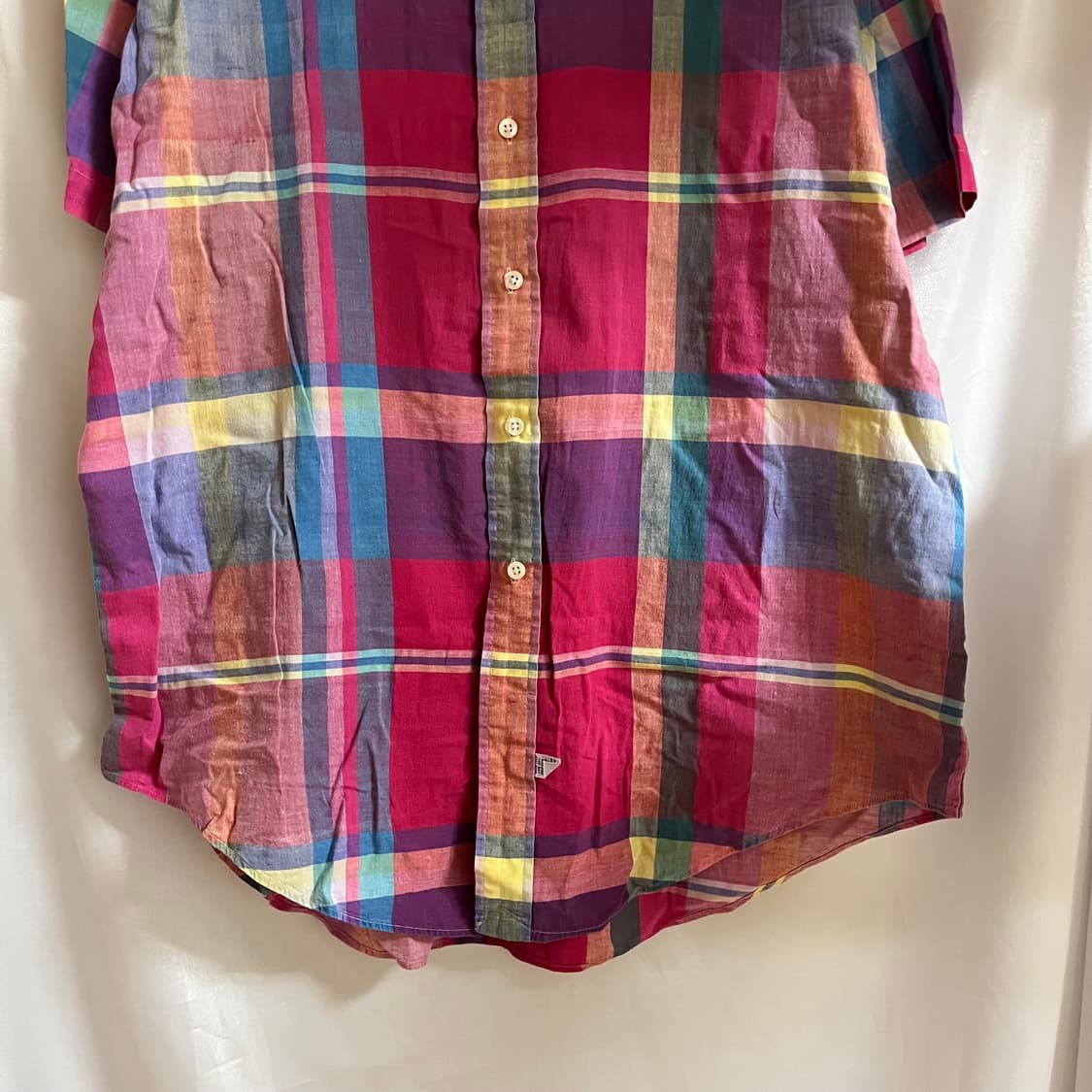 [POLO]폴로 배색포인트 체크 반팔셔츠 상품이미지6