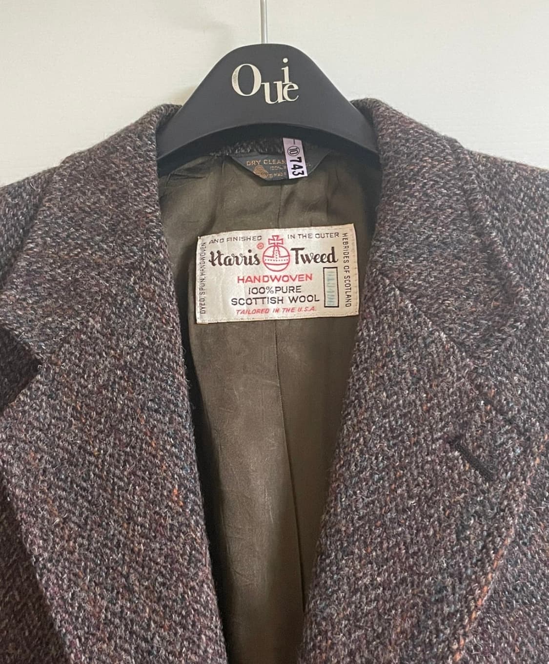 빈티지 해리스 트위드 오버사이즈 자켓 상품이미지3