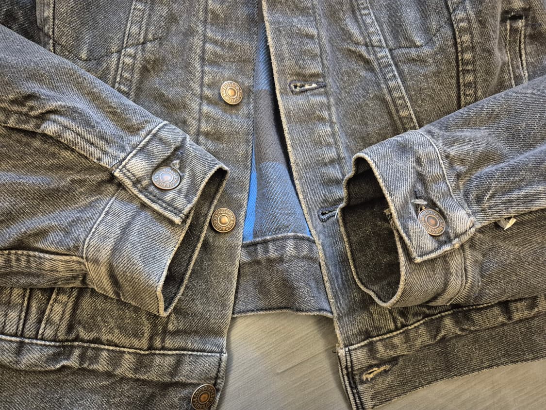 90s 리바이스 블랙 데님 트러커 자켓 상품이미지6