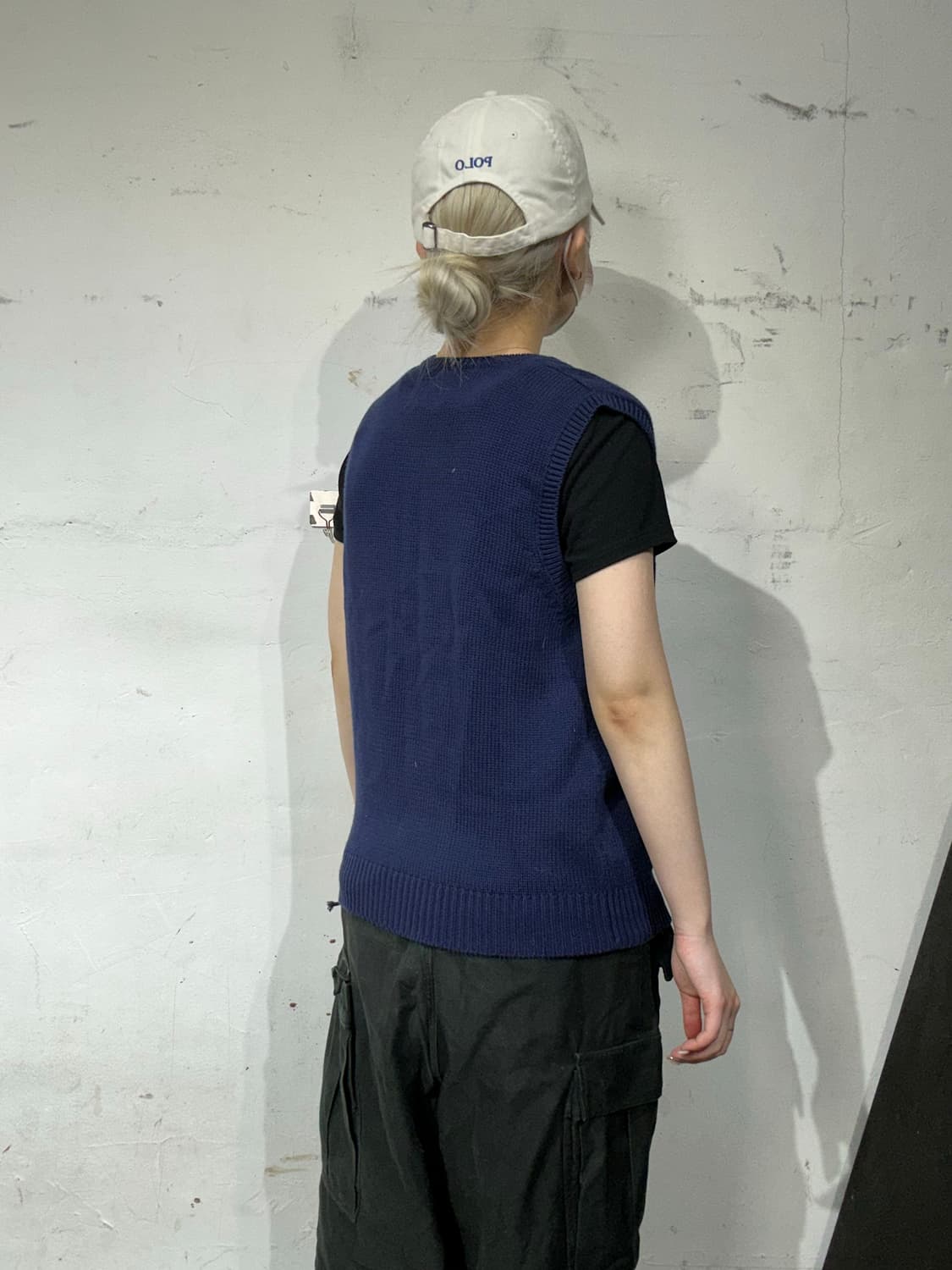 90s 폴로 랄프 로렌 네이비 니트 베스트 조끼 95 상품이미지3