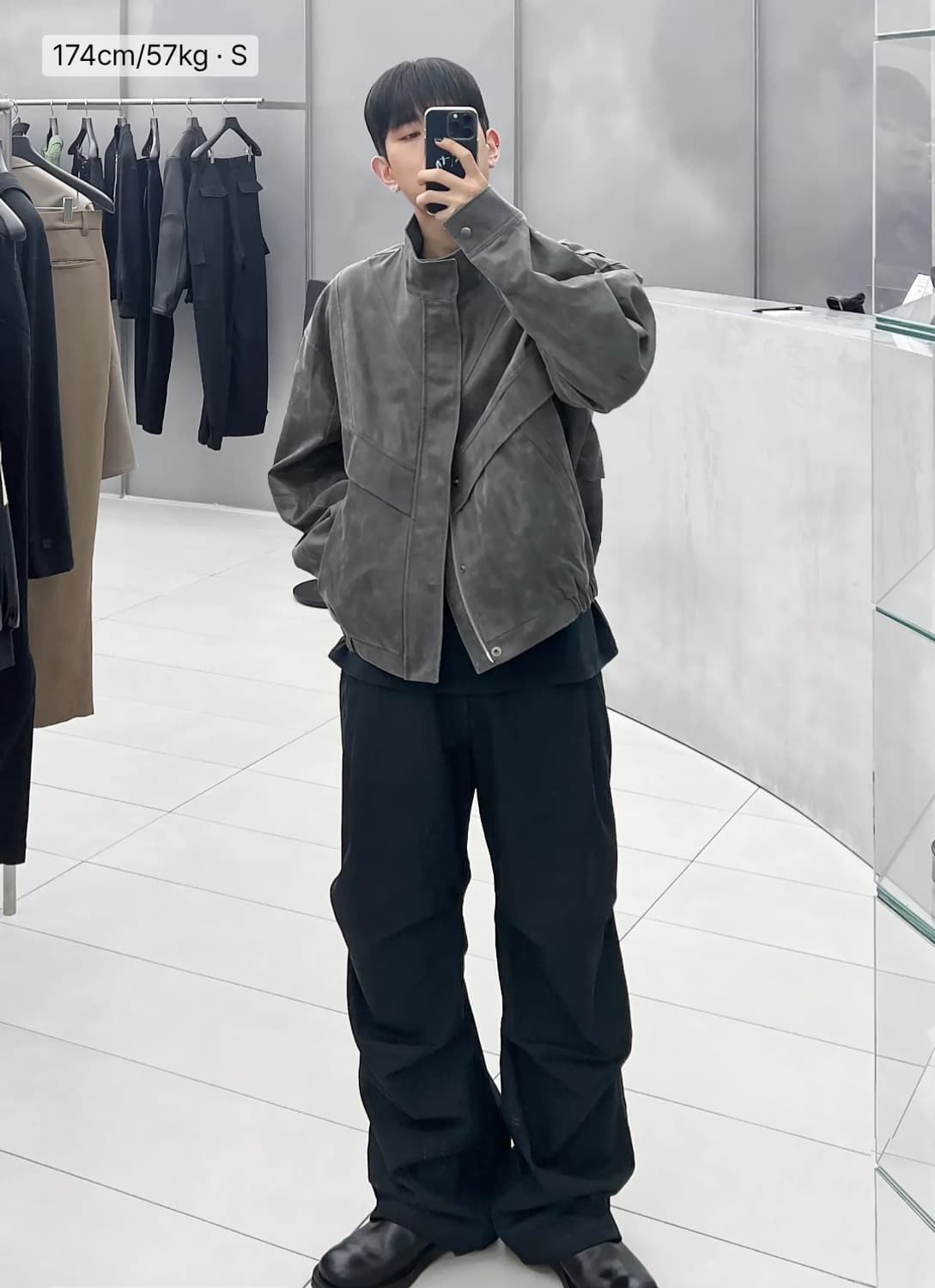 인사일런스 크랙 스웨이드 자켓 상품이미지3