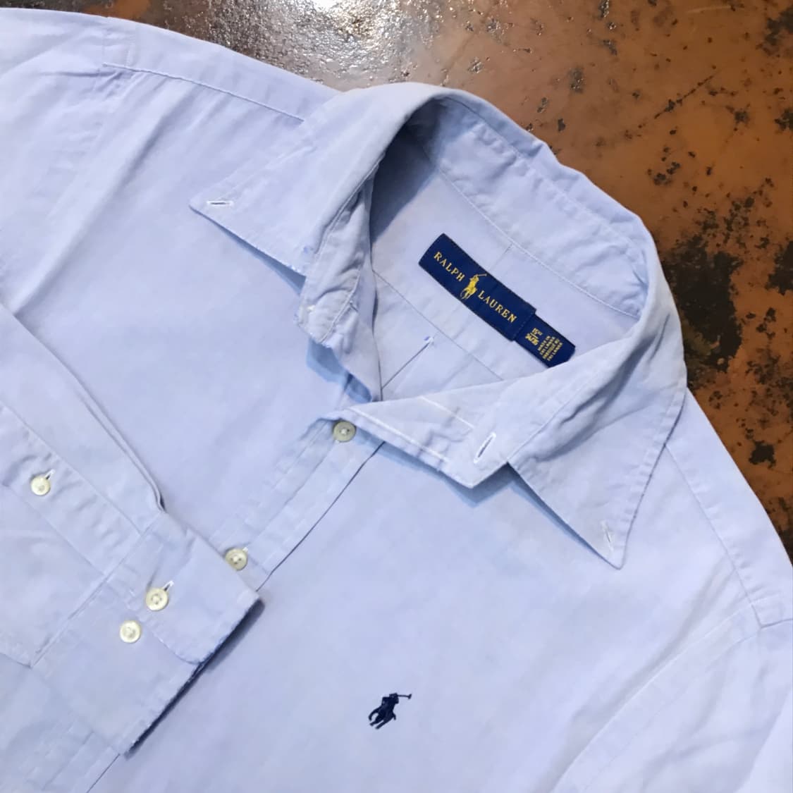 폴로랄프로렌 소라색 코튼 셔츠 남성 105 사이즈 상품이미지3