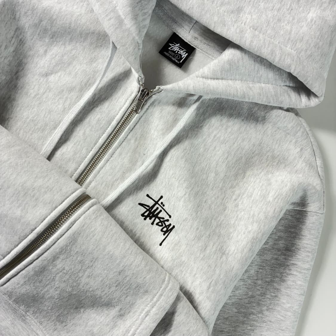 Stussy  스투시 베이직 애쉬 해더 후드티  상품이미지5