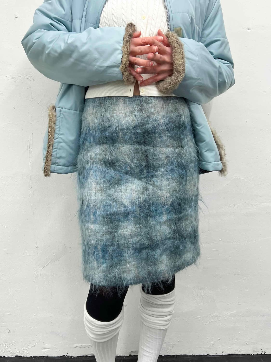 빈티지 모헤어 스커트 상품이미지1