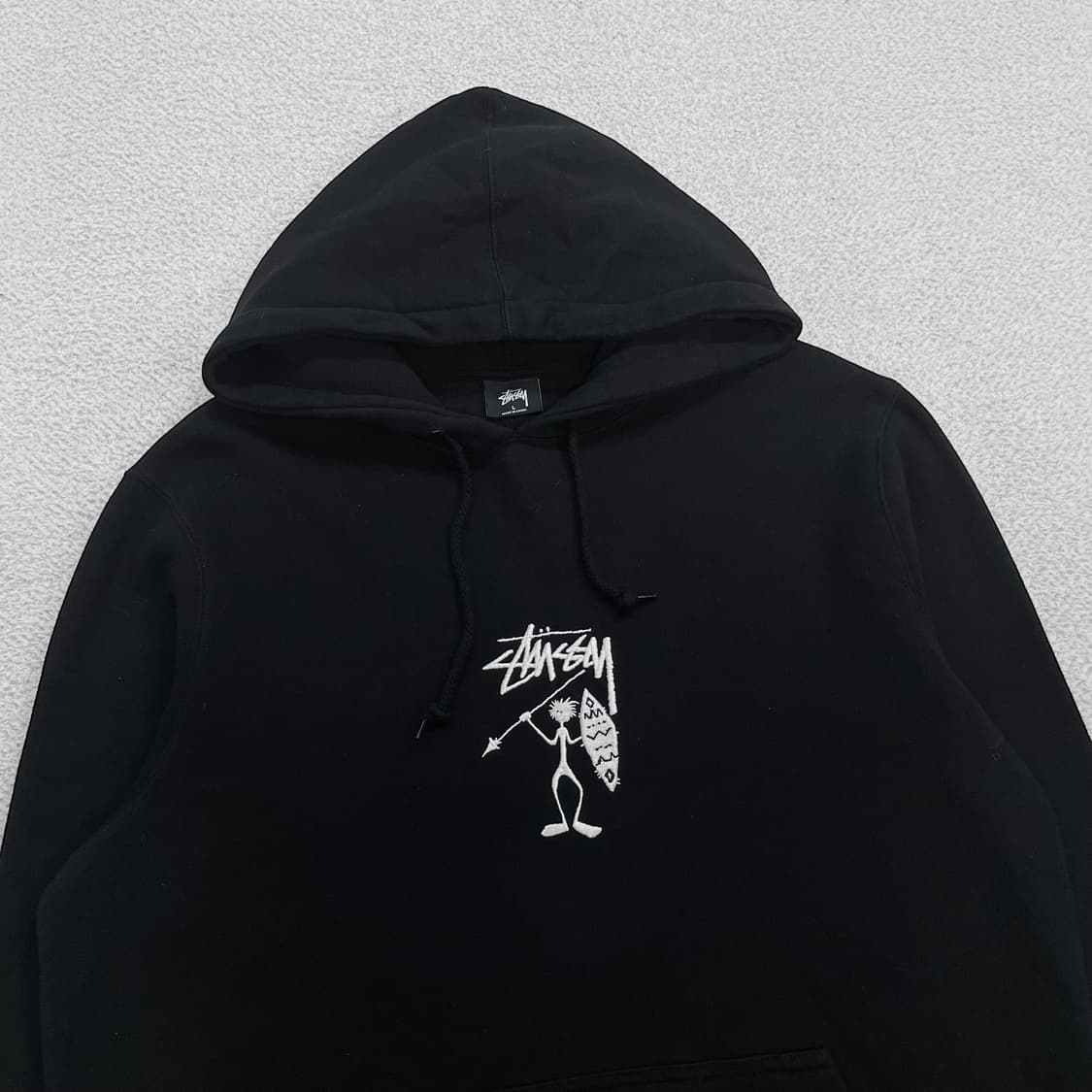 스투시 Stussy 워리어맨 후드티 블랙 상품이미지2