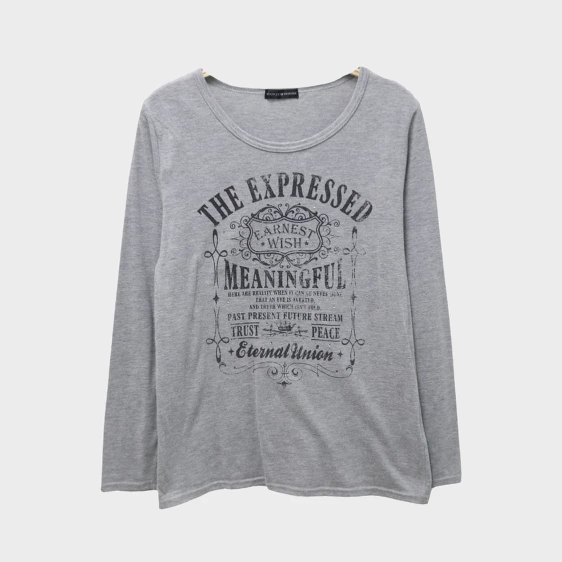 COOKIE HOUSE 레터링 긴팔 슬리브리스 64322 상품이미지1