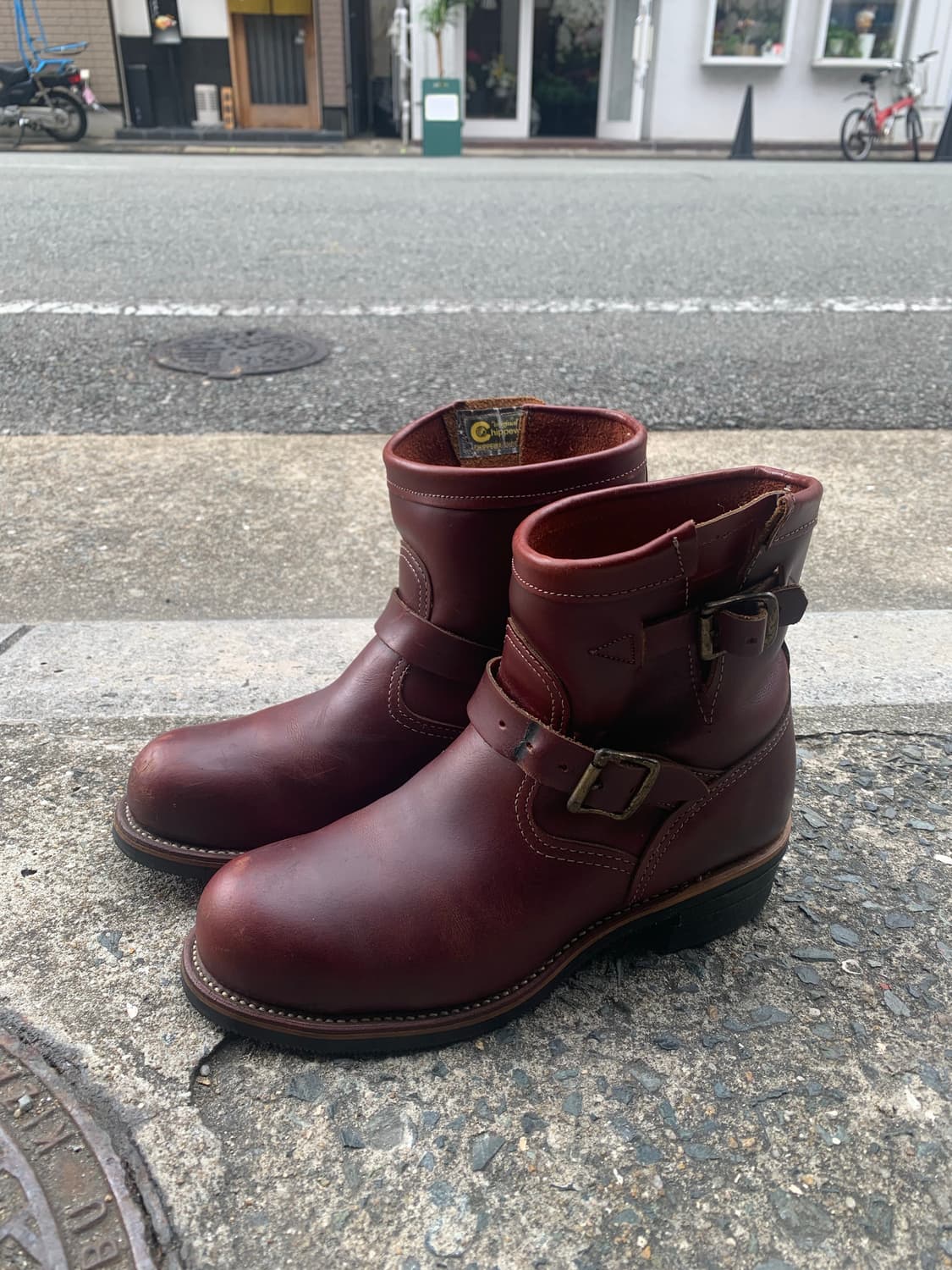 [8.5E] 치페와 엔지니어부츠 체리브라운 (270) 상품이미지7