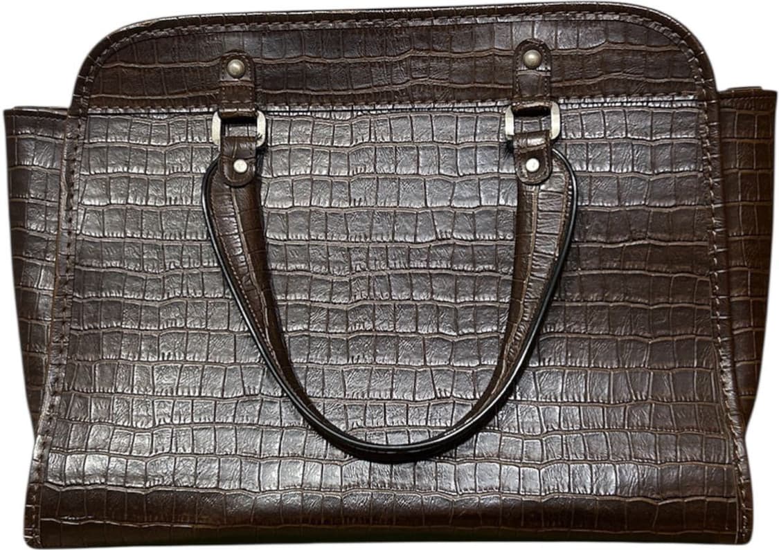 꼼데가르송 악어 형압 가죽 토트백 상품이미지3