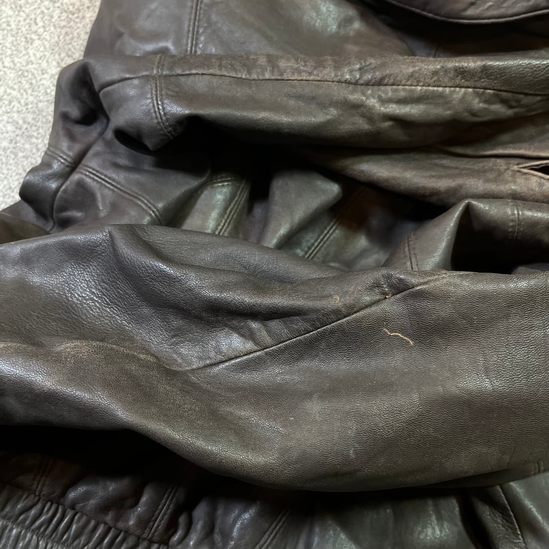 코오롱스포츠 양가죽 봄버 자켓 상품이미지10