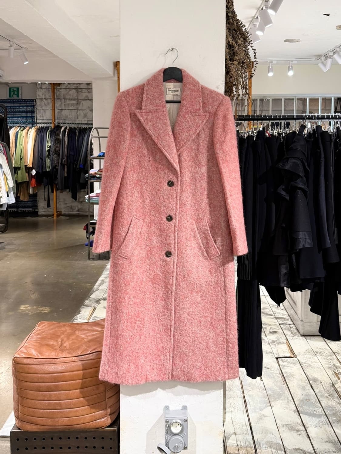 쟈딕앤볼테르 핑크 모나코 울 혼방 코트 상품이미지2