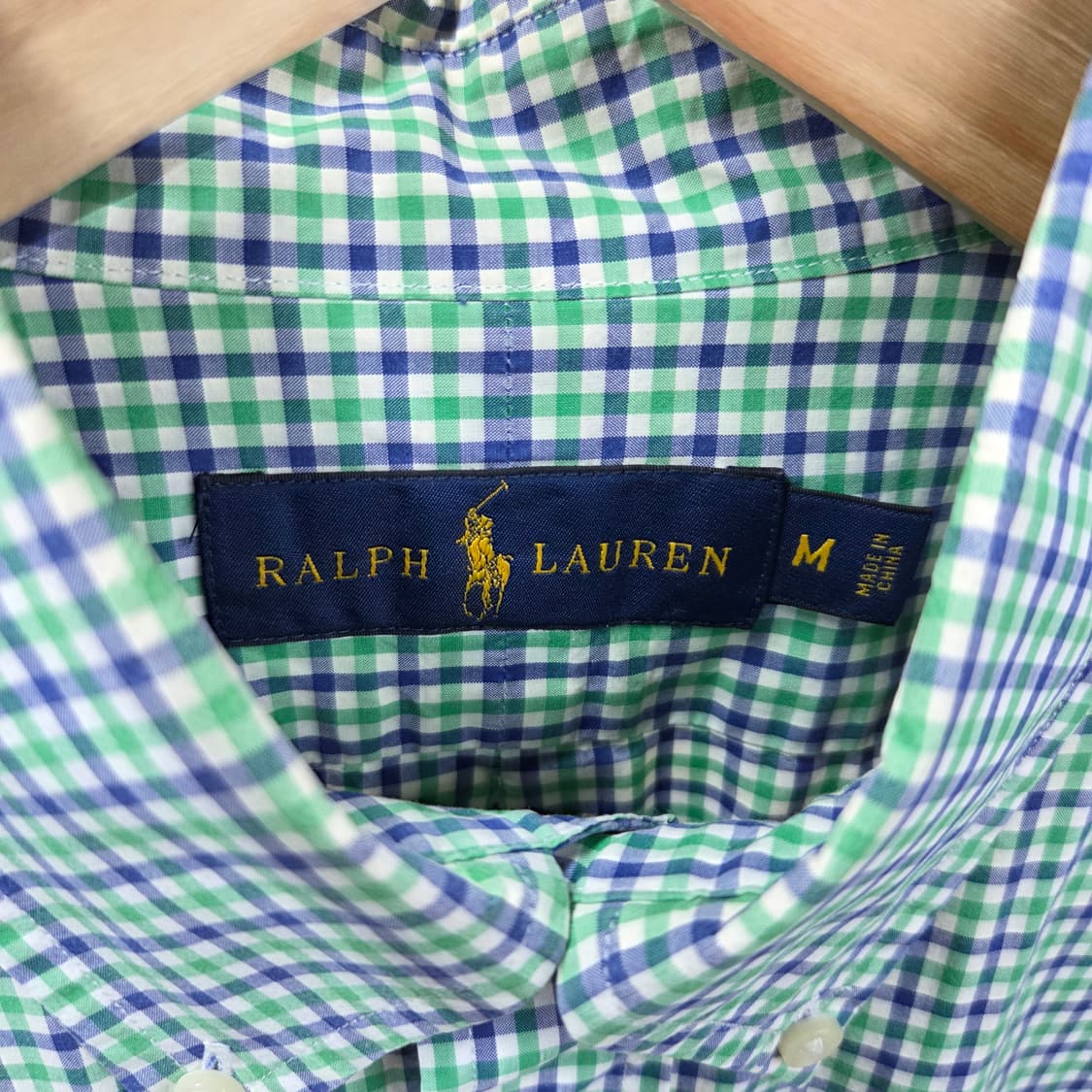 폴로랄프로렌 버튼다운 체크셔츠 M 상품이미지3