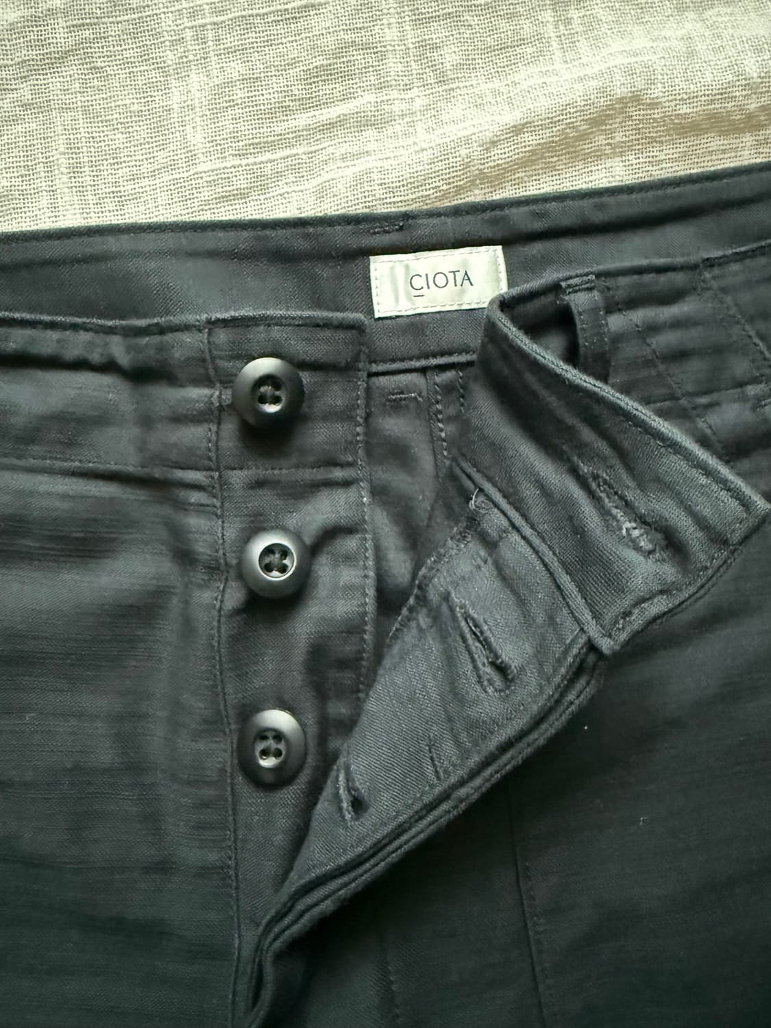 시오타 베이커팬츠 네이비 5사이즈 상품이미지2