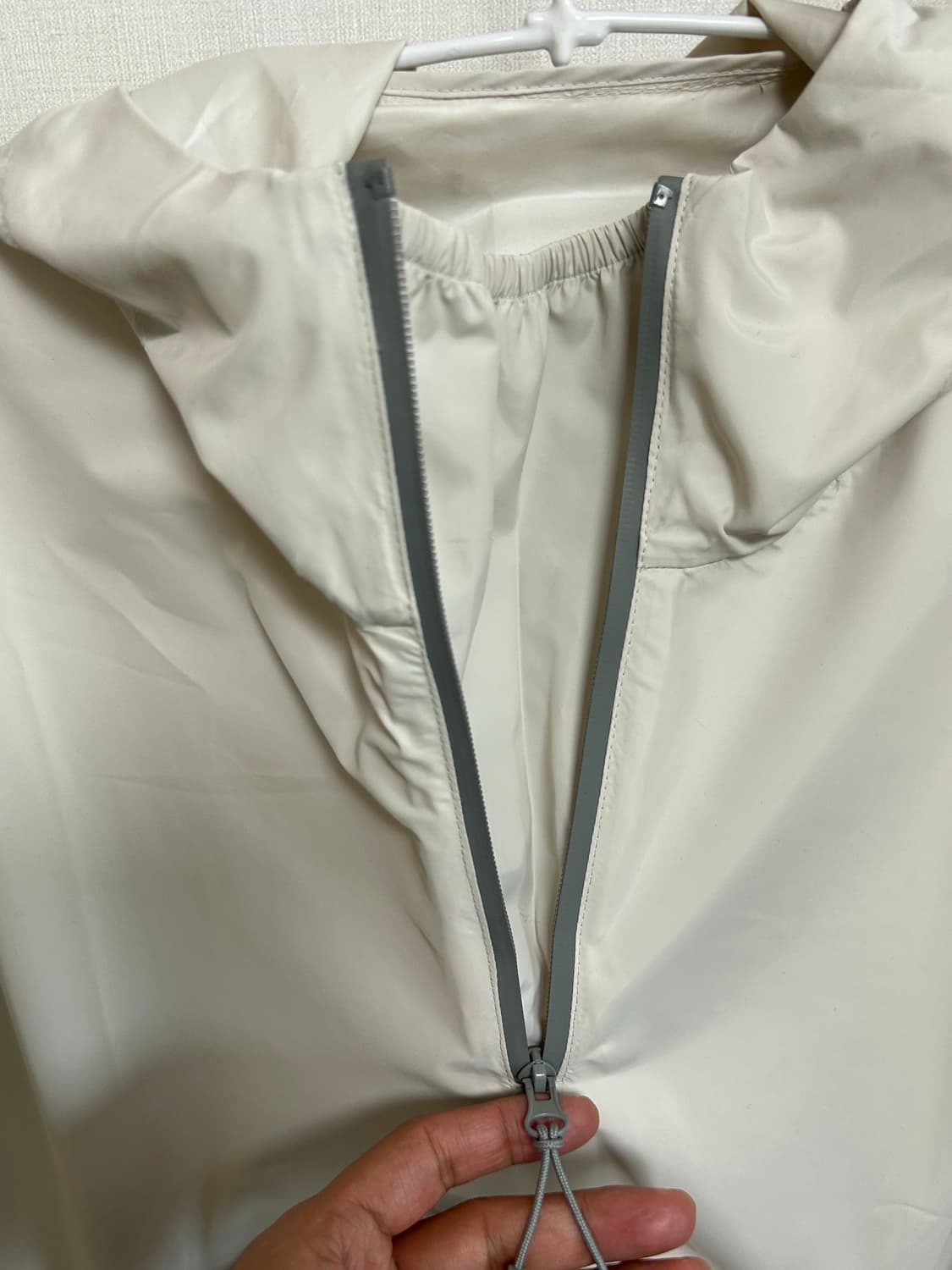 헌터 X 스타벅스 콜라보 레인 판초 아노락 아이보리 상품이미지5