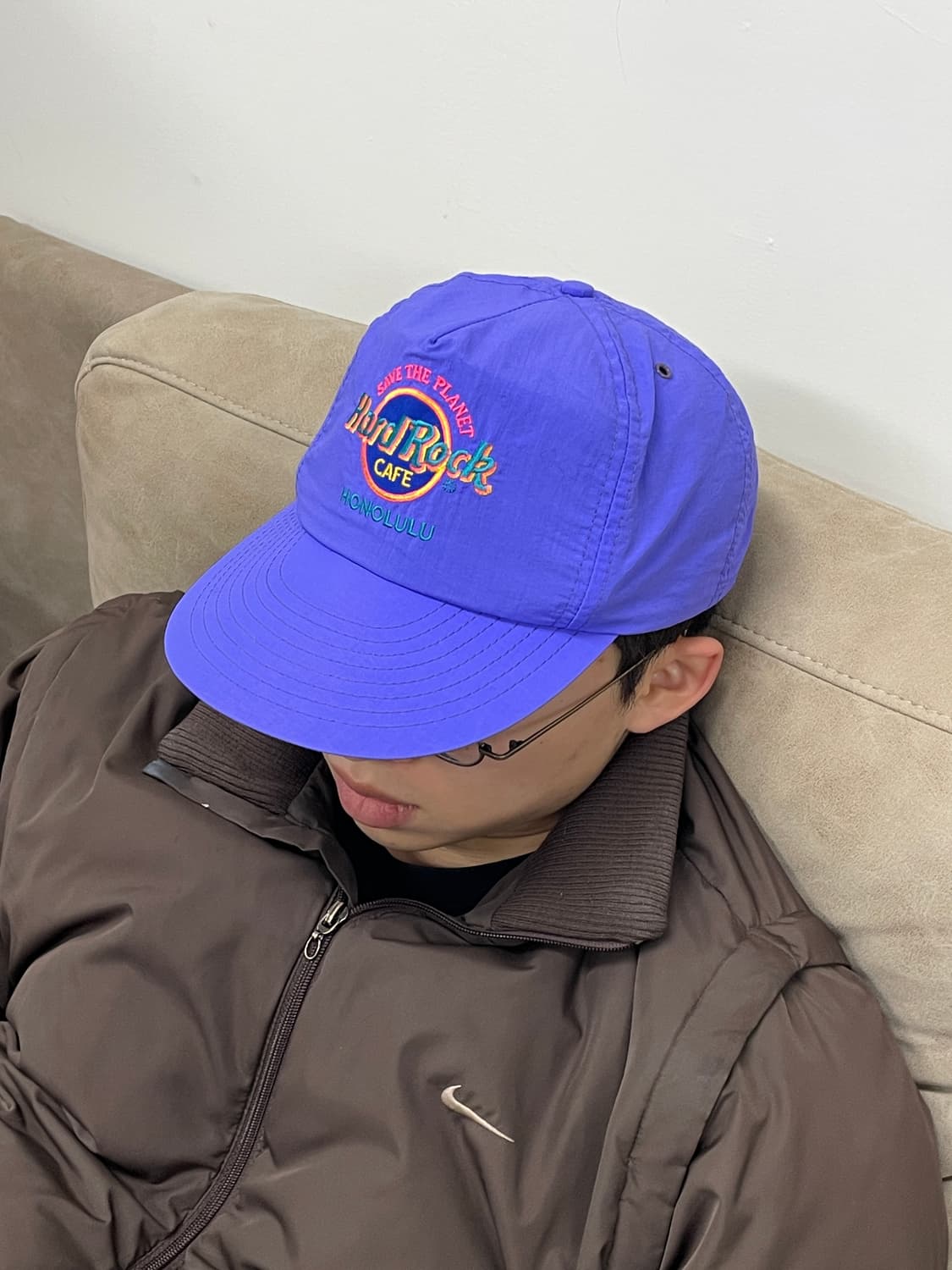 90s Hard Rock Cafe Nylon Cap Made in USA 상품이미지1
