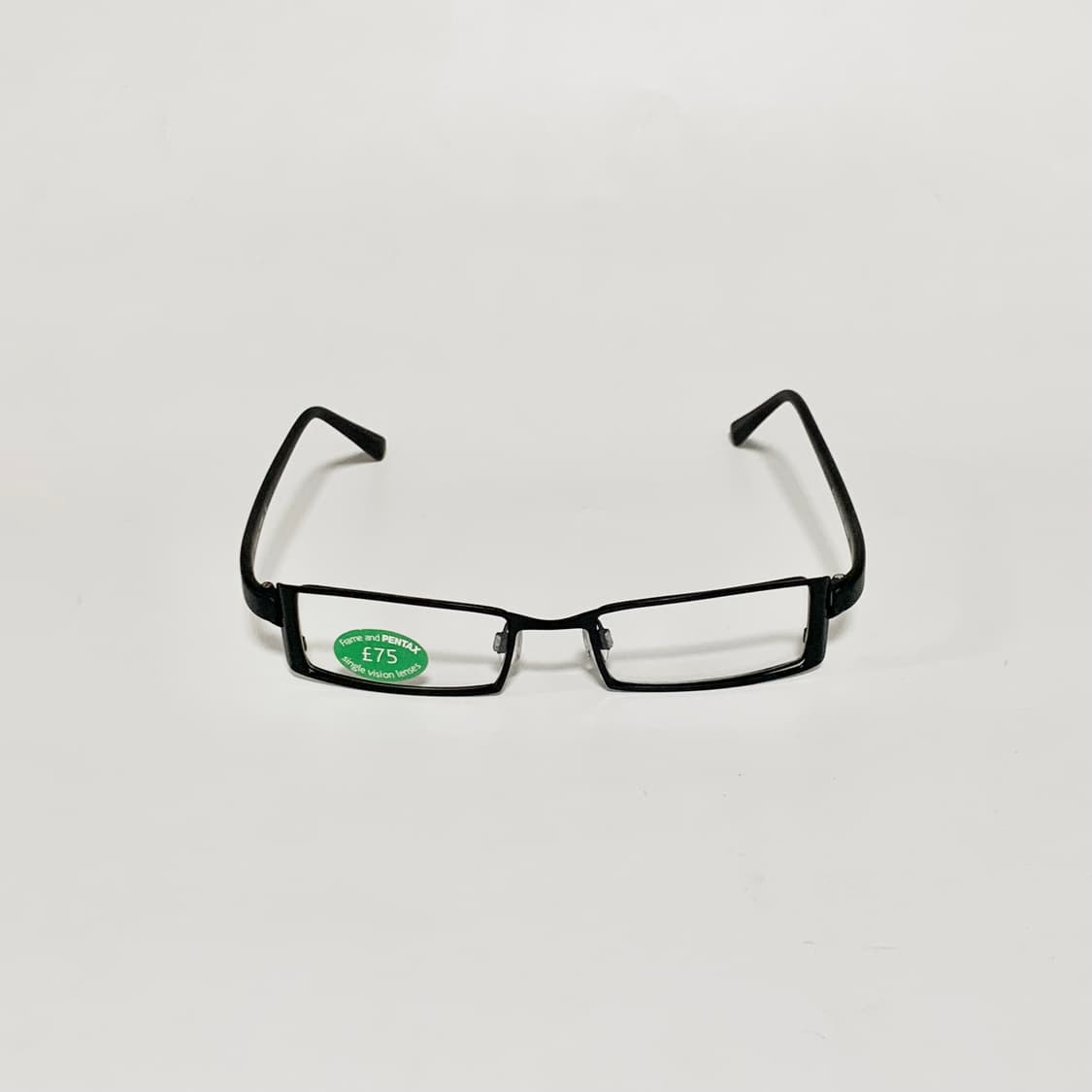 928 데드스탁 빈티지안경 슬림 사각 메탈 블랙 미니멀 데일리 초경량 픽 상품이미지2