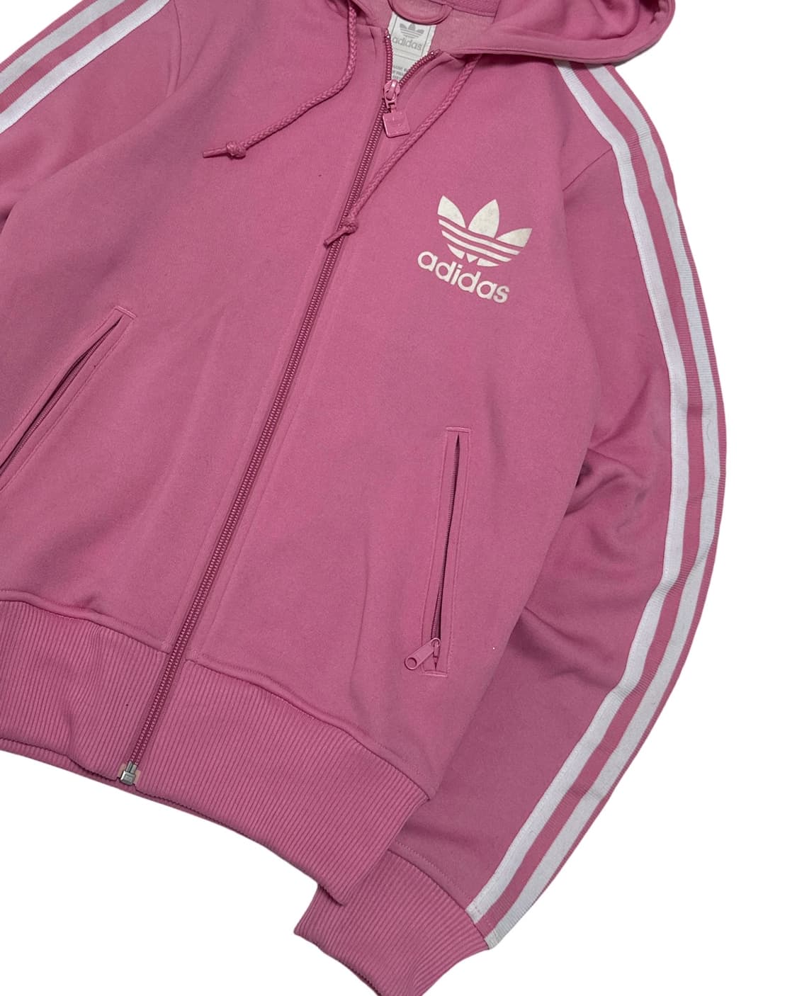 아디다스 핑크 플락 트랙탑 후드 져지 상품이미지4
