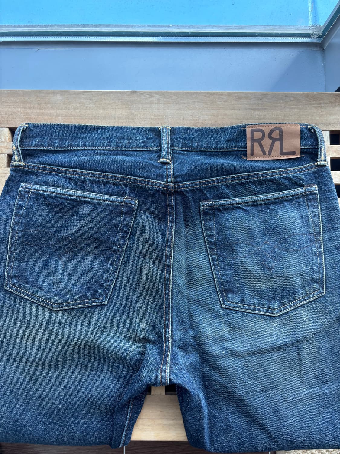 RRL 슬림 내로우 데님 진 34x32 상품이미지2