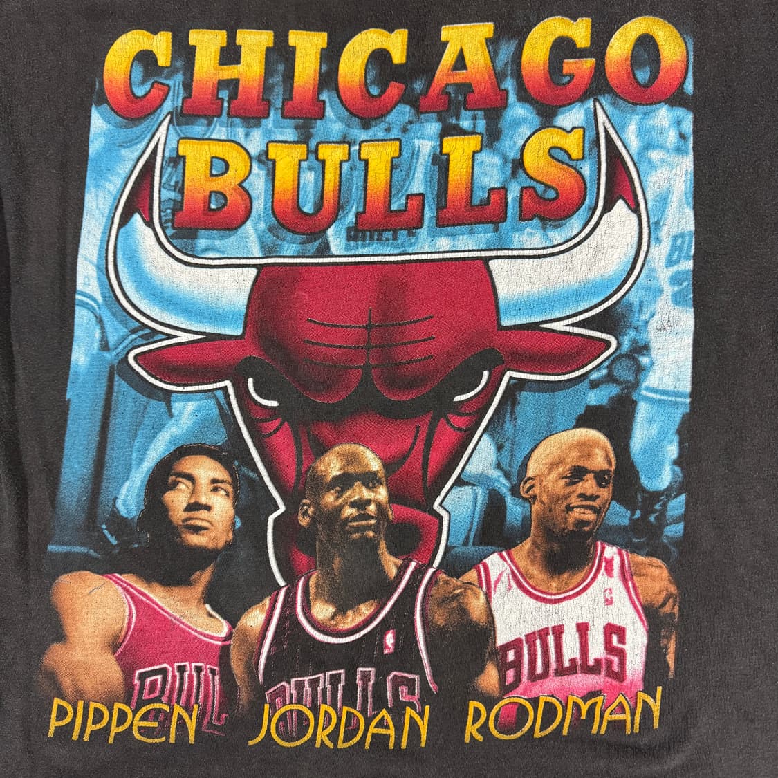 빈티지 90s Chicago Bulls 시카고 불스 마이클 조던 랩티셔츠 상품이미지3