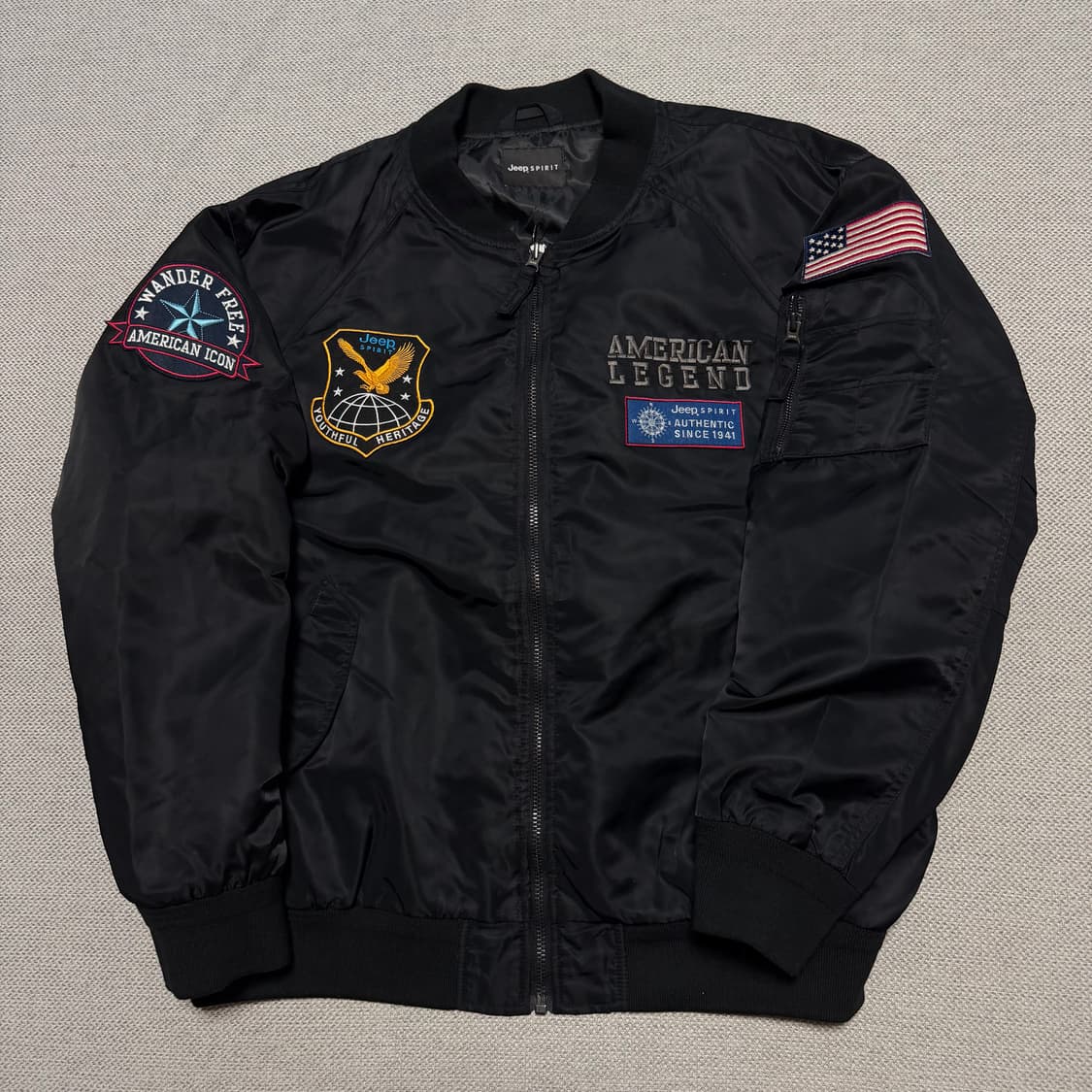 Jeep Spirit 지프 이글 패치 ma-1 자켓 상품이미지1
