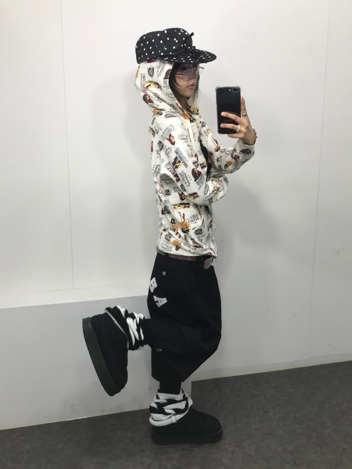 히스테릭글래머 히스걸 풀 프린팅 후드집업 상품이미지7