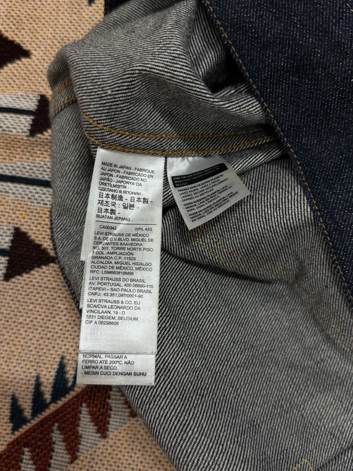 리바이스 LVC 507XX Type 2 데님자켓 40 상품이미지5