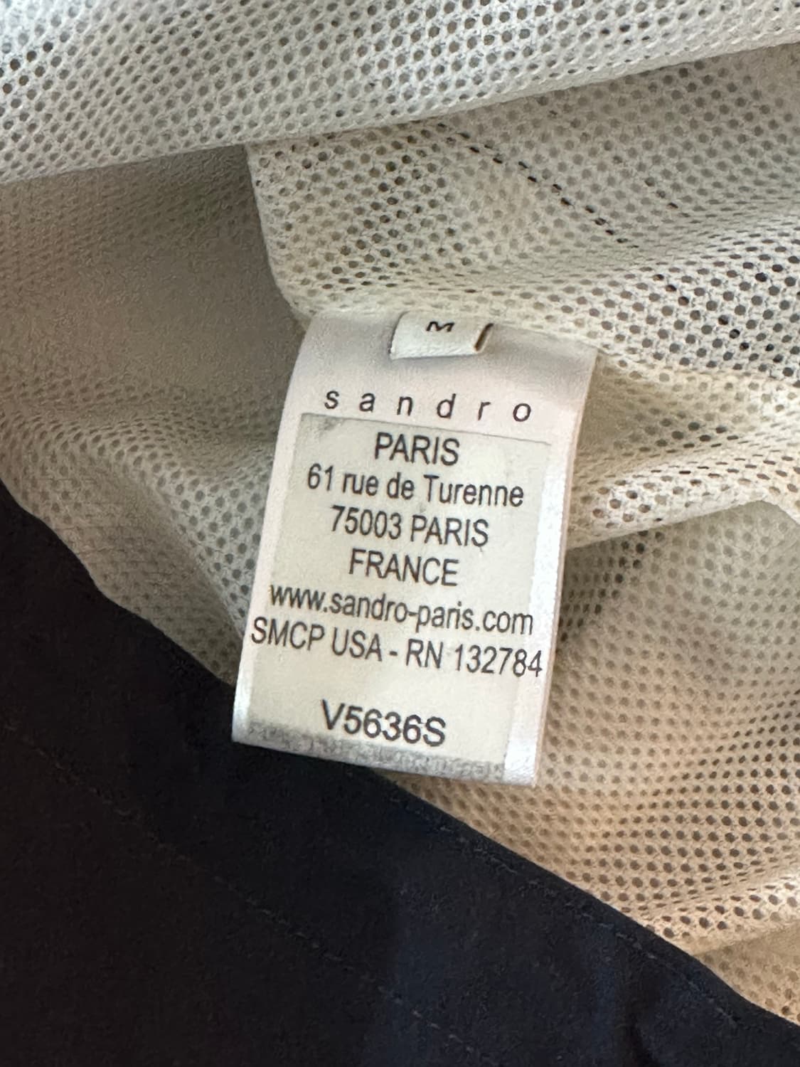 산드로 아노락 바람막이 점퍼 진네이비 M사이즈 상품이미지9