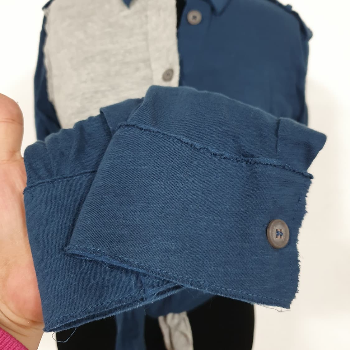 빈티지 그런지페어리 y2k 밀란로랭 u라인 셔츠 탑 상품이미지6