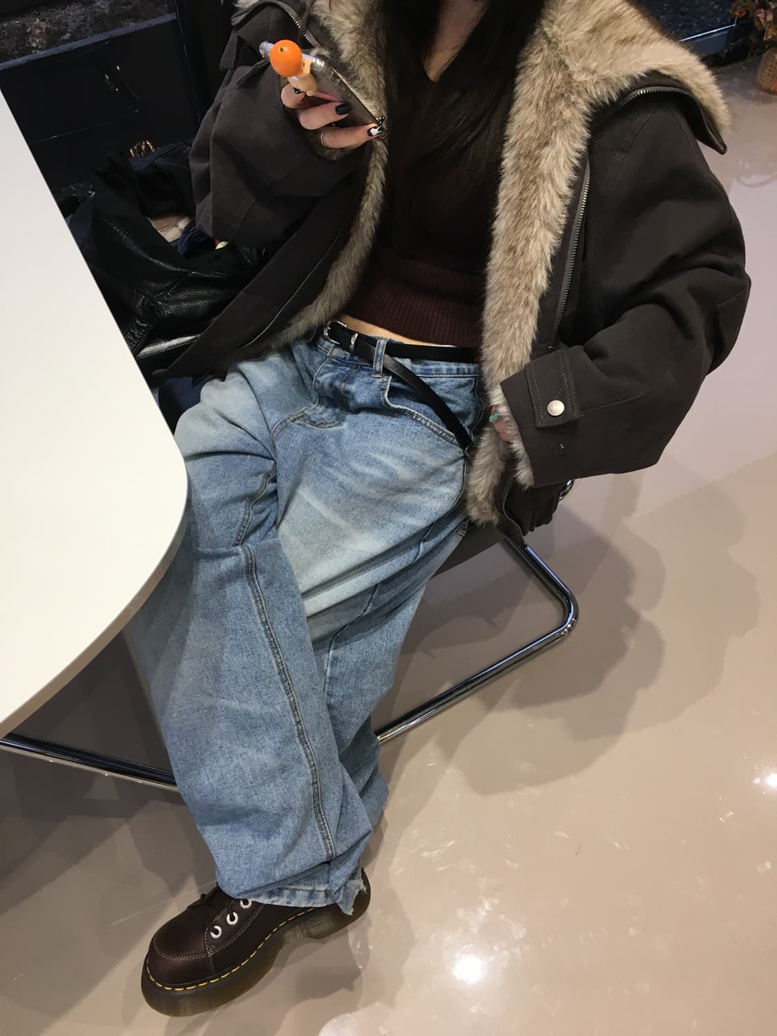  아워캐비넷 퍼자켓 conte shearing jacket 상품이미지1