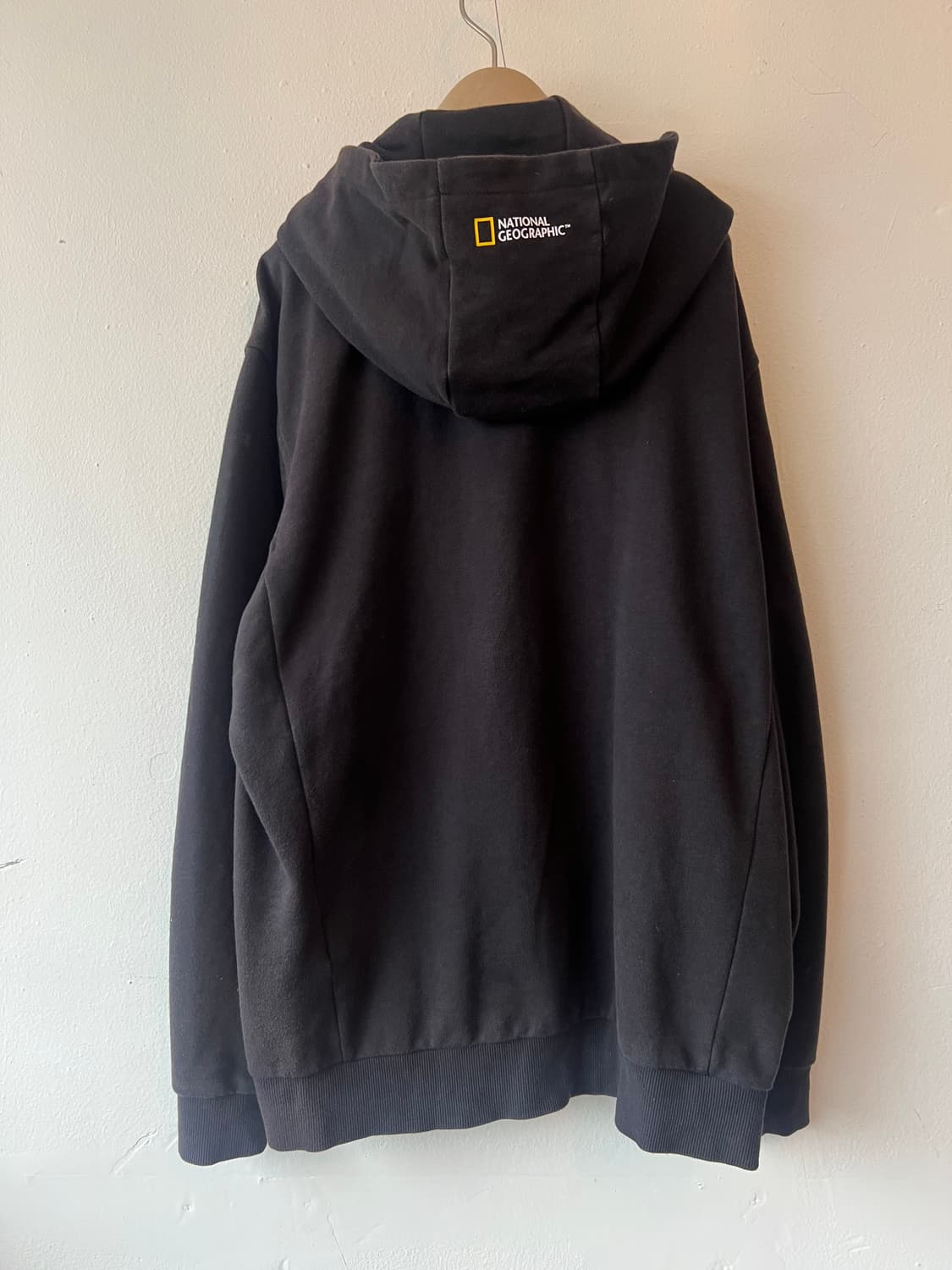 내셔널지오그래픽 남성 블랙 후드집업점퍼 코튼점퍼 상품이미지3