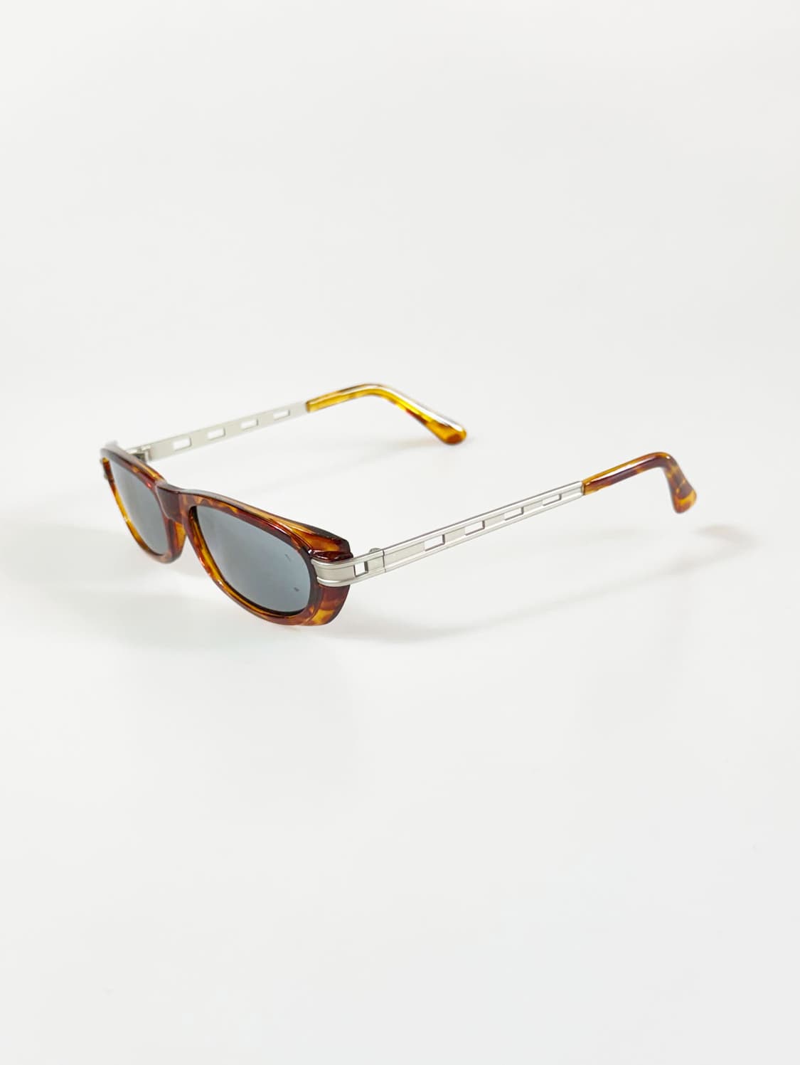 90s CIVIL 토터스쉘 볼드 스퀘어 빈티지 선글라스 상품이미지3