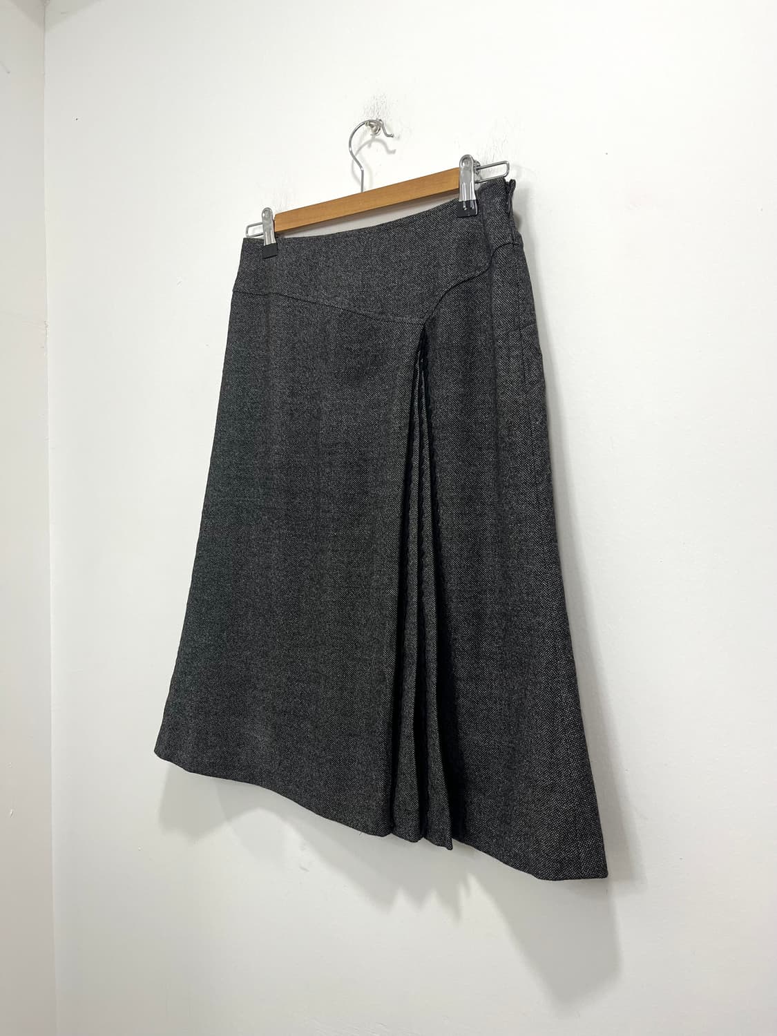 일본 빈티지 레이스 레이어드 플리츠 미디스커트  상품이미지2