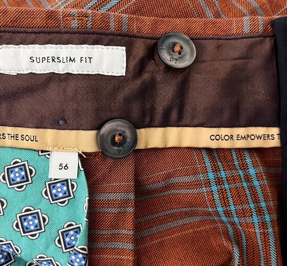 PT Torino 체크 면바지 56 상품이미지4