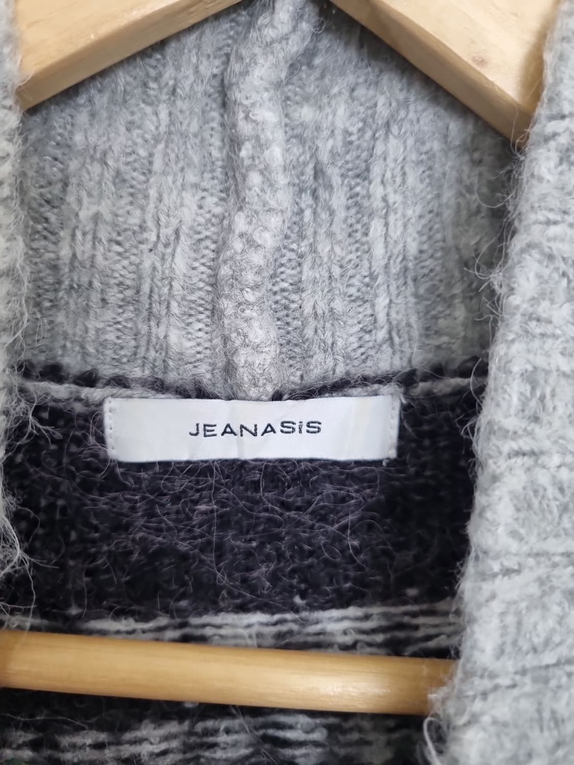 JEANASIS 빈티지 구제 패턴 크롭 니트 상품이미지6