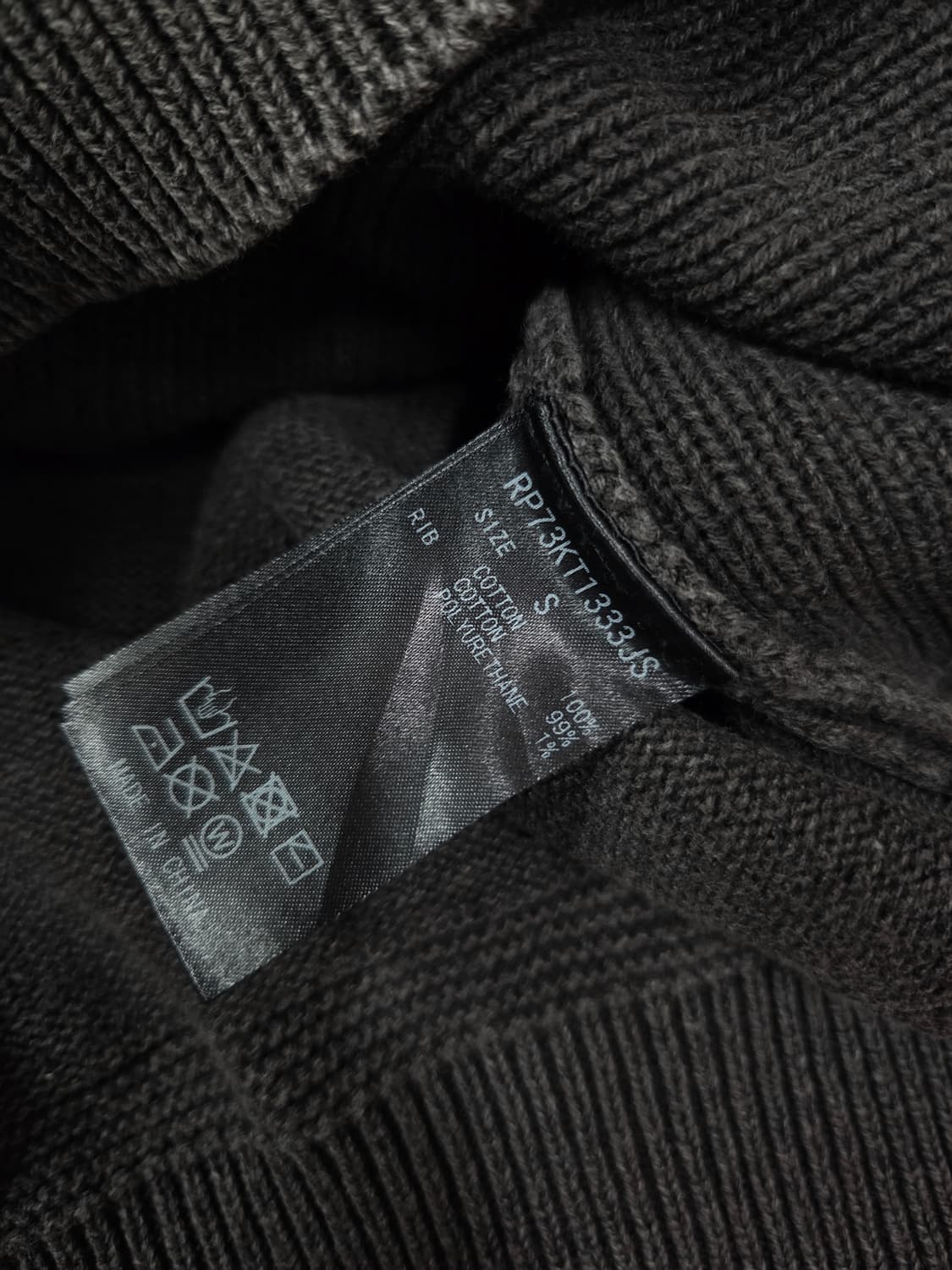 ROYALPALM 차콜 원워싱 라운드 니트 상품이미지8