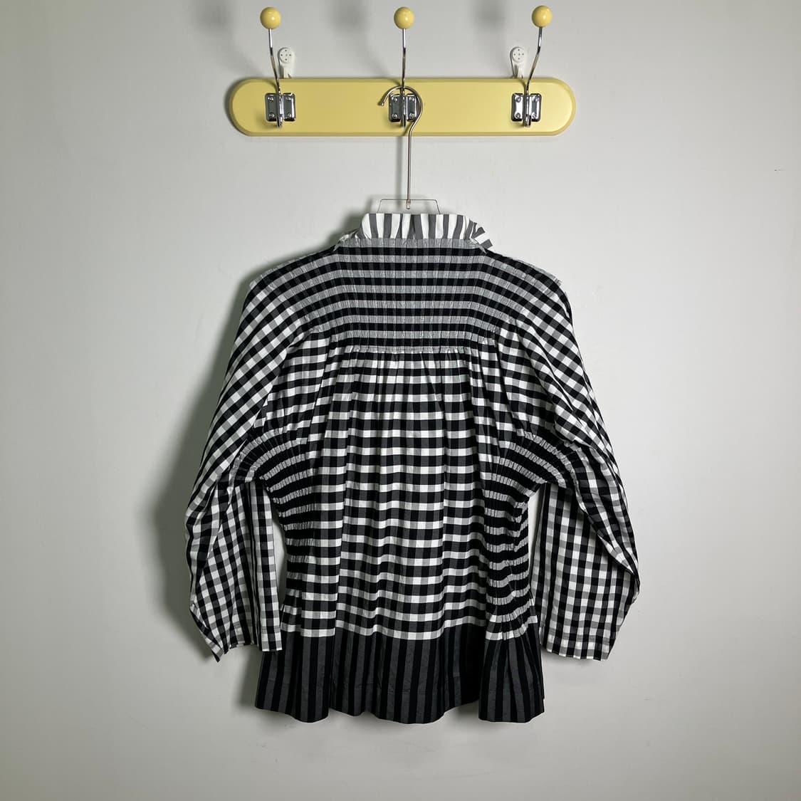90's 이세이미야케 고방 체크 패턴 셔츠  상품이미지2