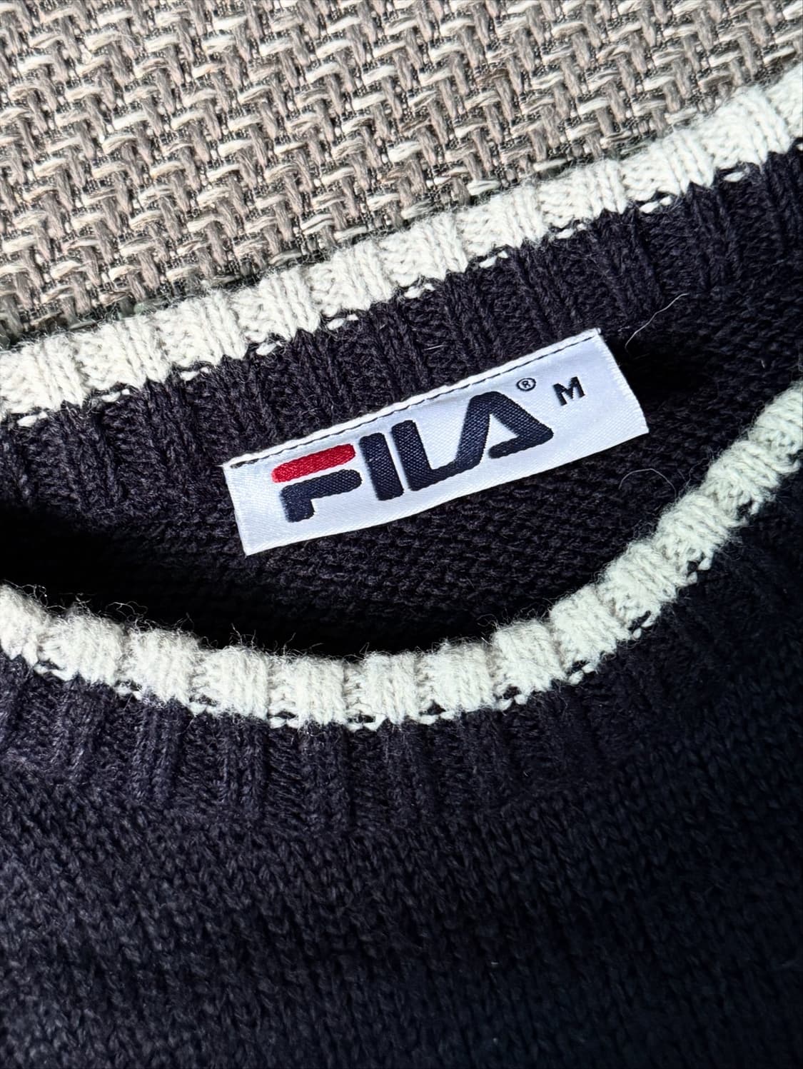 90s 영국제 FILA 휠라 아크릴 빈티지 스웨터 (105) 상품이미지3
