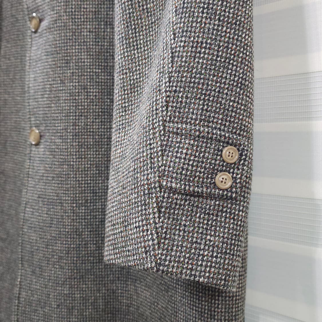 JAPAN 빈티지 나고야 테일러드샵 트위드울 코트- XL정도 상품이미지3