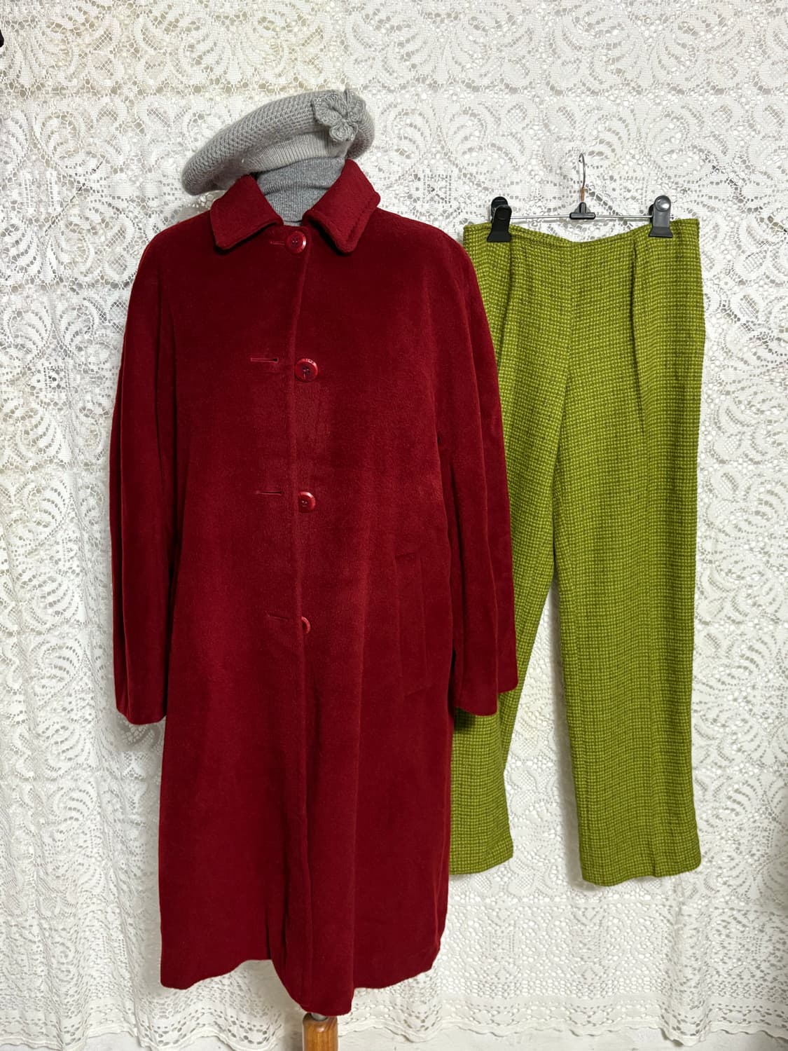 레드 울 코트 상품이미지2