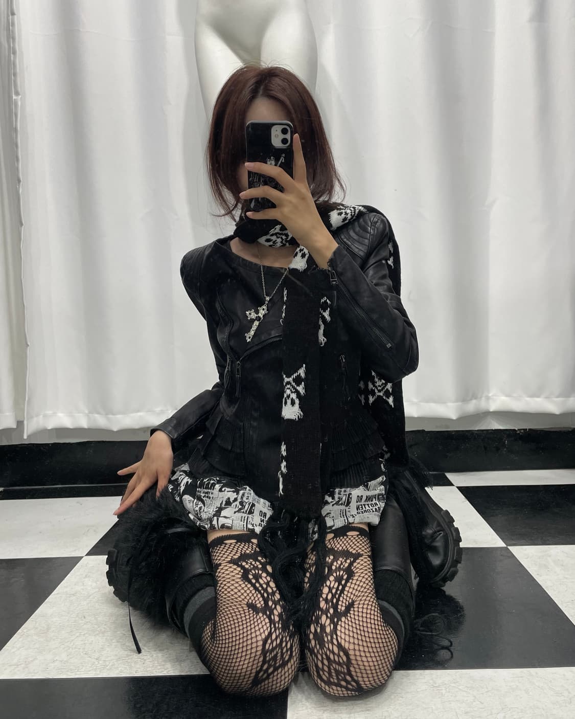 🎸블랙 숄더 패드 레더 자켓🎸 상품이미지4